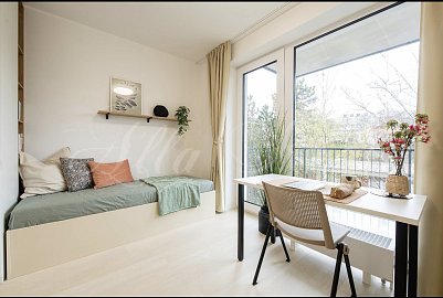 Pronájem novostveb 1+kk Brno - střed, ul. Bratislavská, s balkonem.